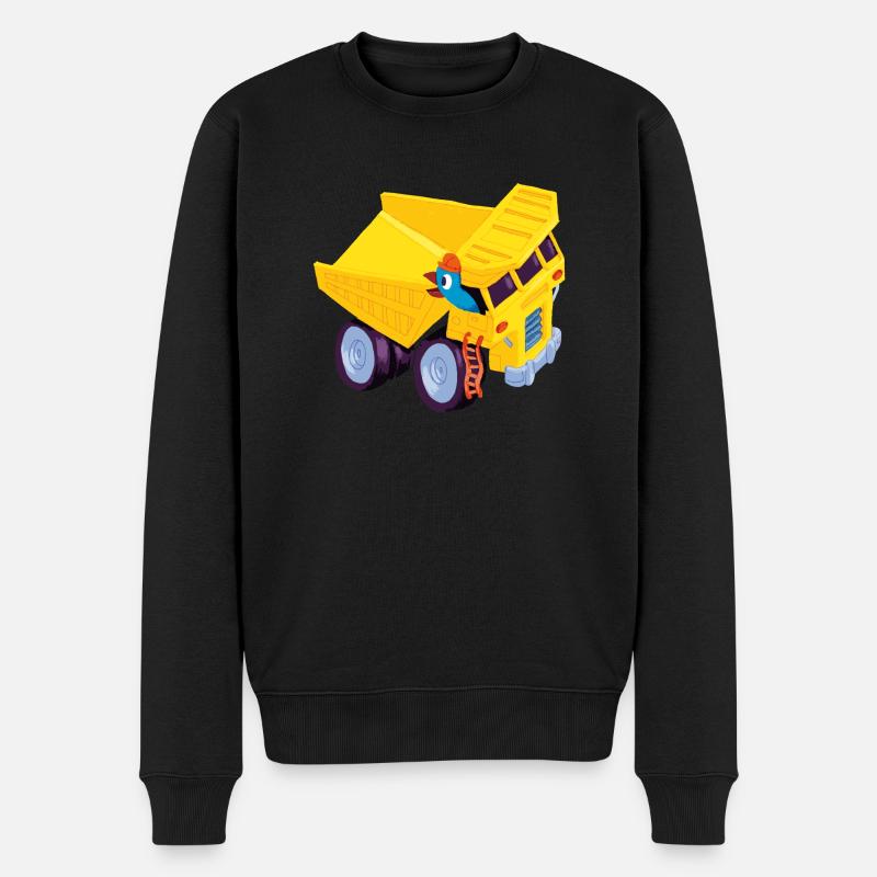 BirdoBagger - Männer Premium Bio Pullover - Schwarz