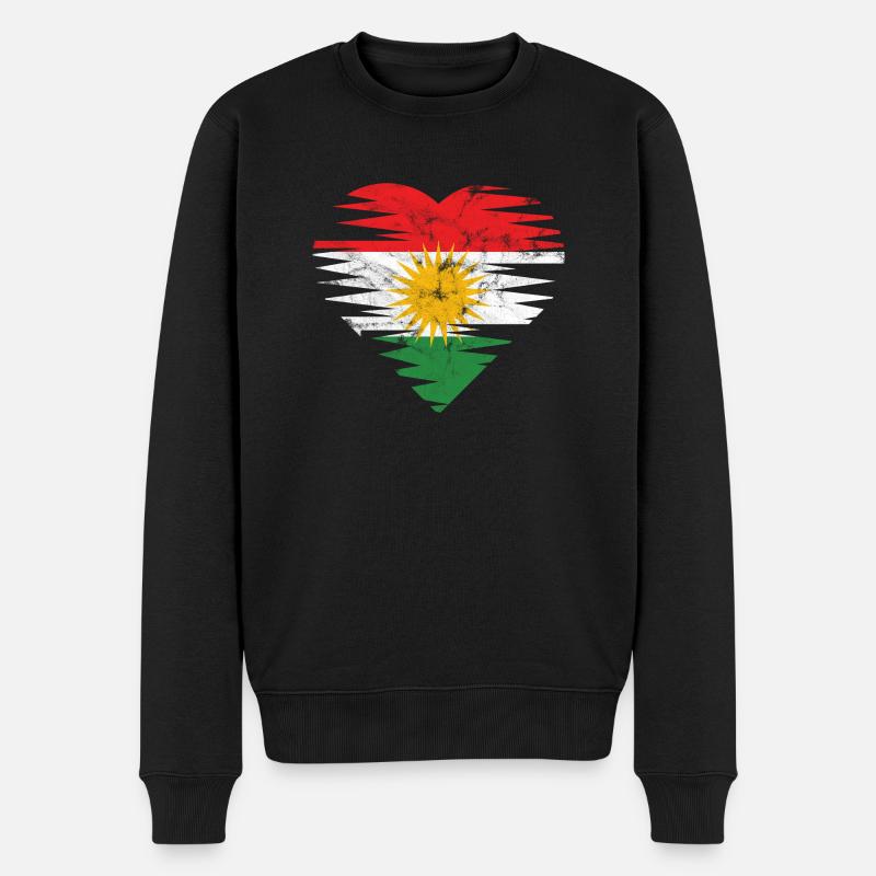 Kurdistan heart BytheManzanitas - Pull Premium bio Homme - noir