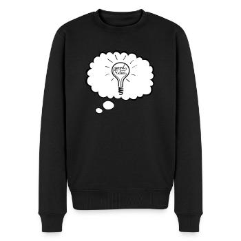 Good idea - Men's Premium Organic Jumper - black - Front - Nico (187cm)