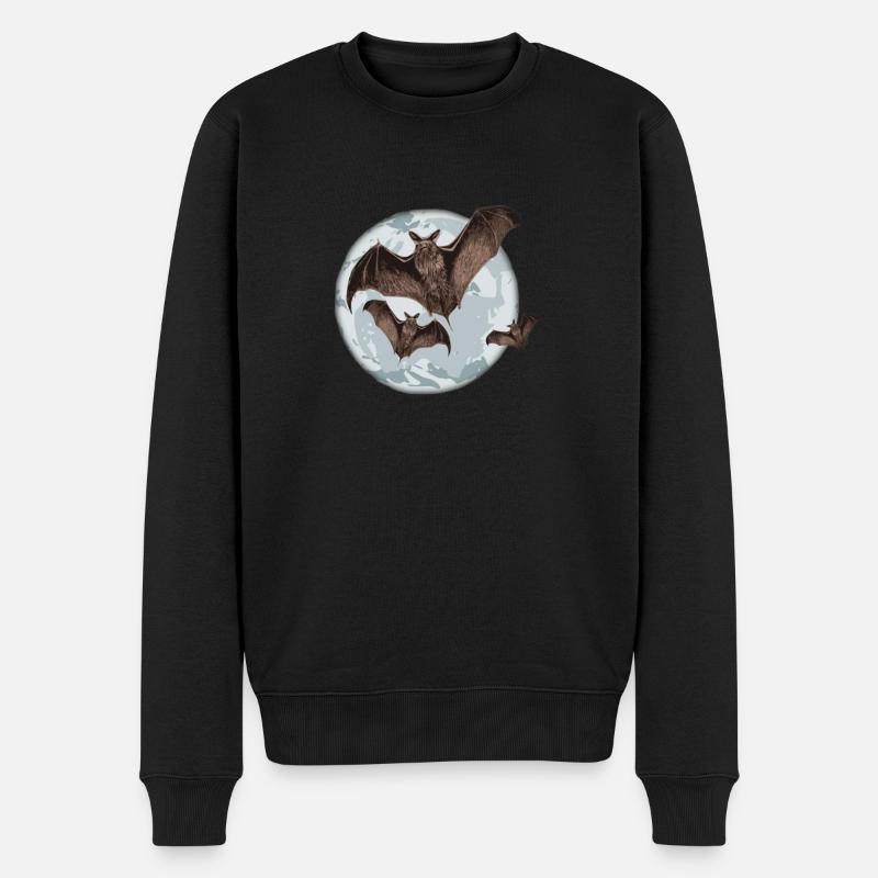 Bat - Pull Premium bio Homme - noir