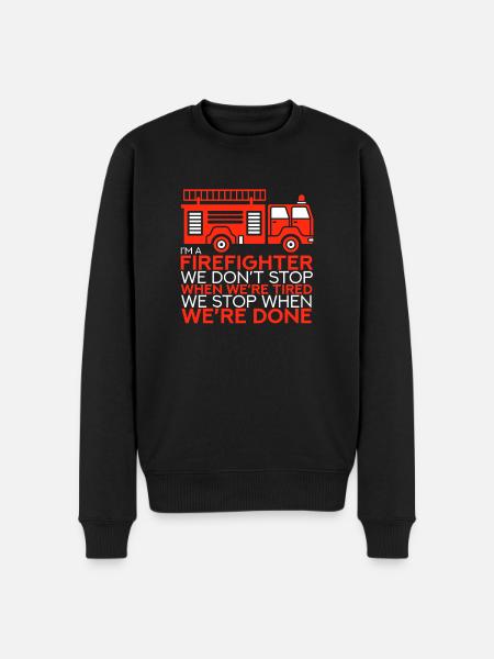 Pompier pompier - Pull Premium bio Homme - noir