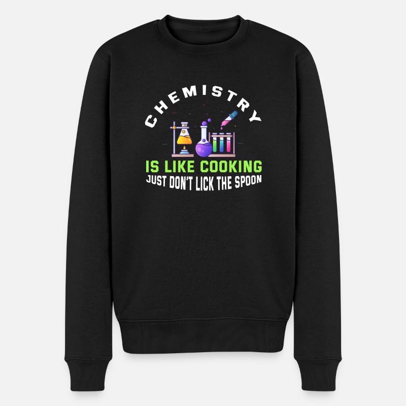 La chimie, c’est comme la cuisine - Pull Premium bio Homme - noir