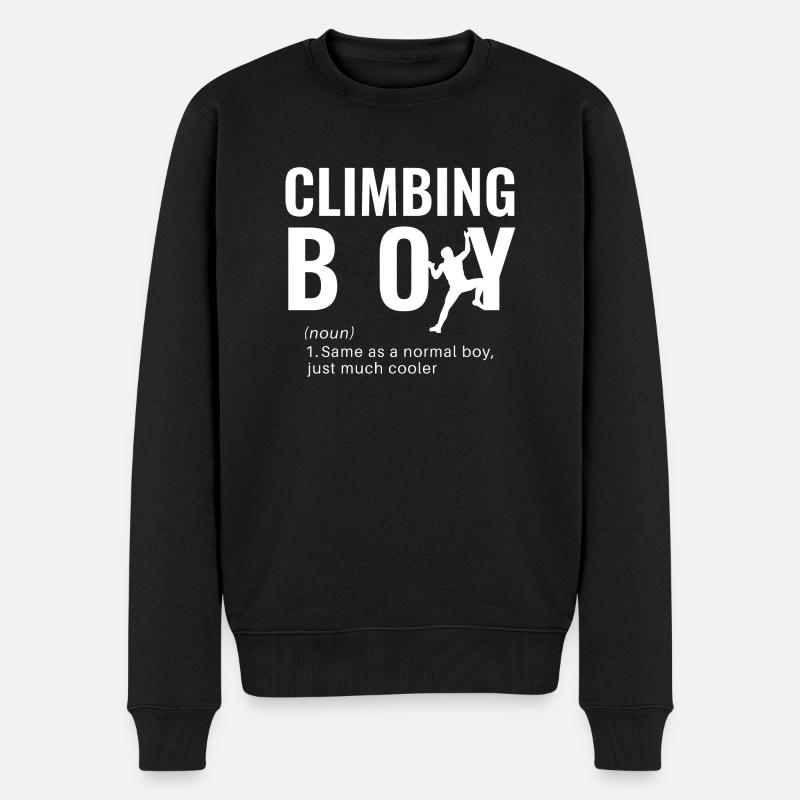 Escalade Alpinisme - Pull Premium bio Homme - noir