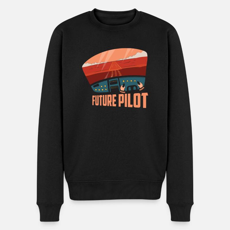 Future Pilot Airline Fly Aviation - Pull Premium bio Homme - noir