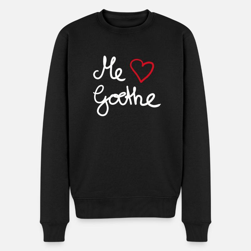 J’adore Goethe - Pull Premium bio Homme - noir