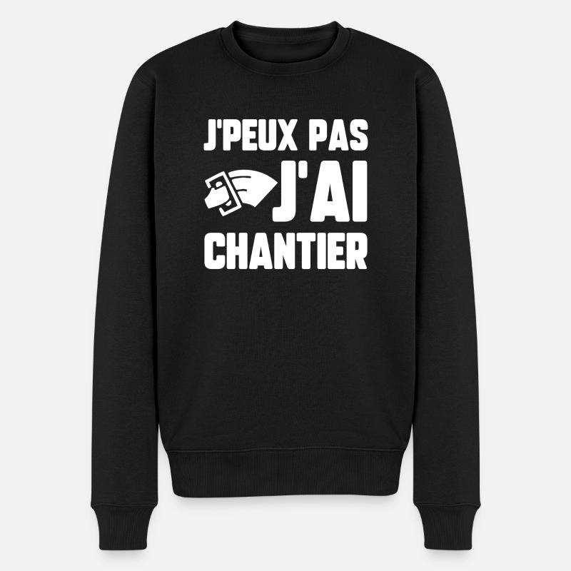 J’peux pas j’ai chantier - Pull Premium bio Homme - noir