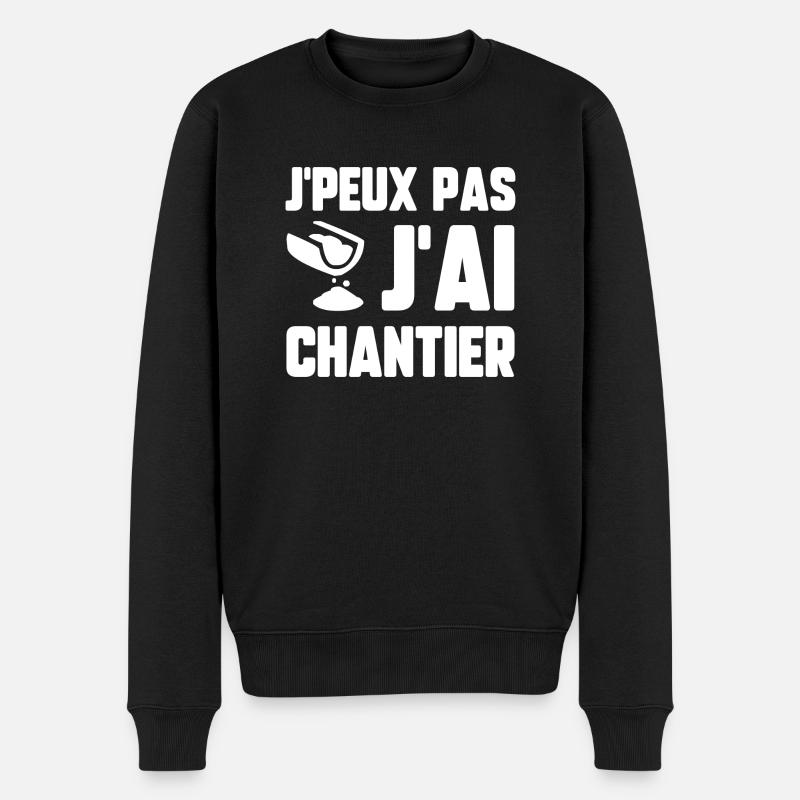 J’peux pas j’ai chantier - Pull Premium bio Homme - noir