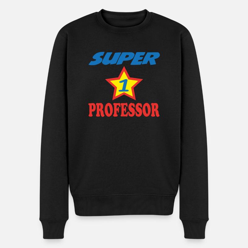 SUPER PROFESSOR - Pull Premium bio Homme - noir