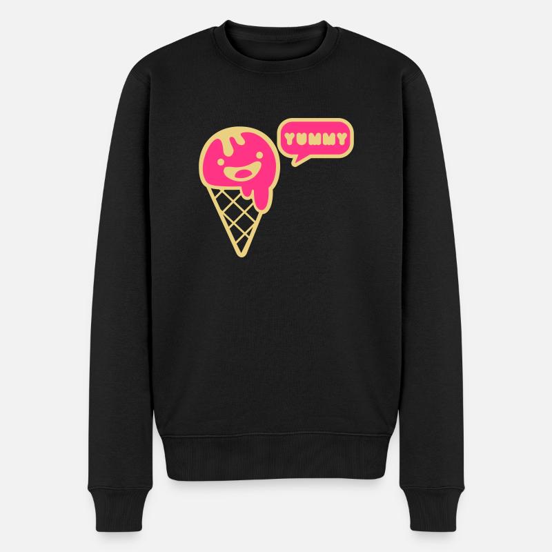 ice - eis - sommer - Männer Premium Bio Pullover - Schwarz