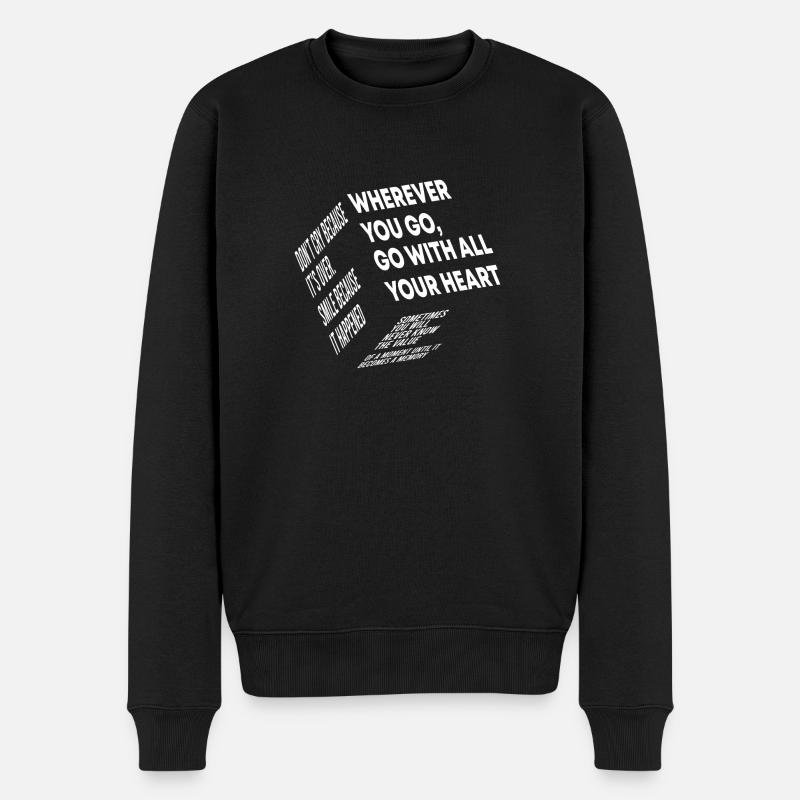Citations seniors - Pull Premium bio Homme - noir