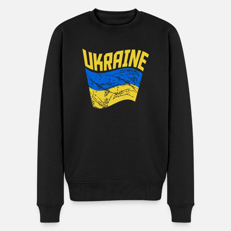 Drapeau Wehen Ukraine - Pull Premium bio Homme - noir