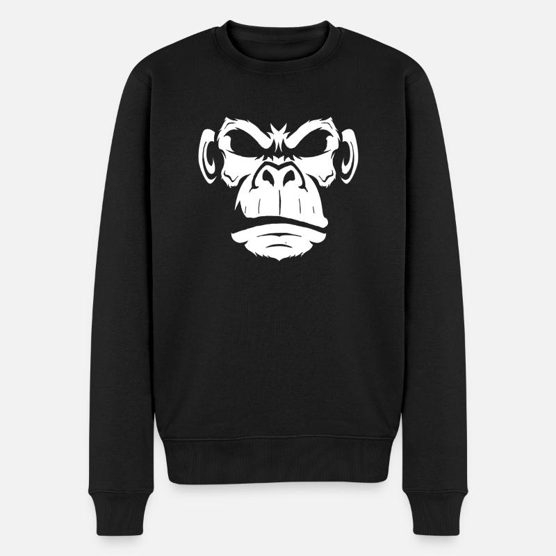 Singe - Pull Premium bio Homme - noir