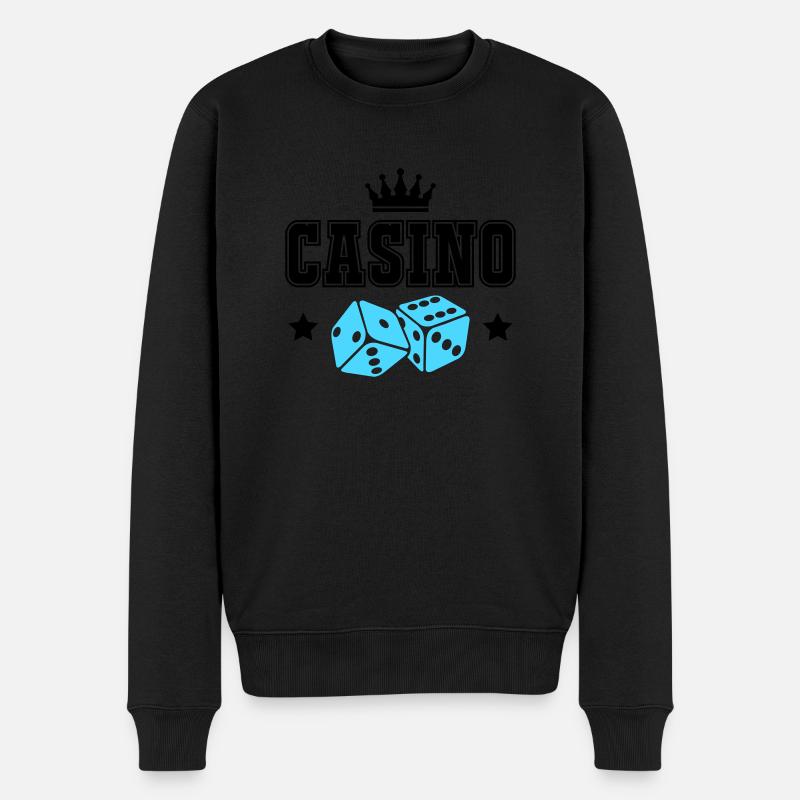 casino - Männer Premium Bio Pullover - Schwarz