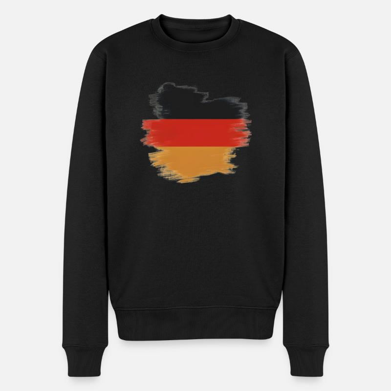 Drapeau Allemagne Allemagne - Pull Premium bio Homme - noir