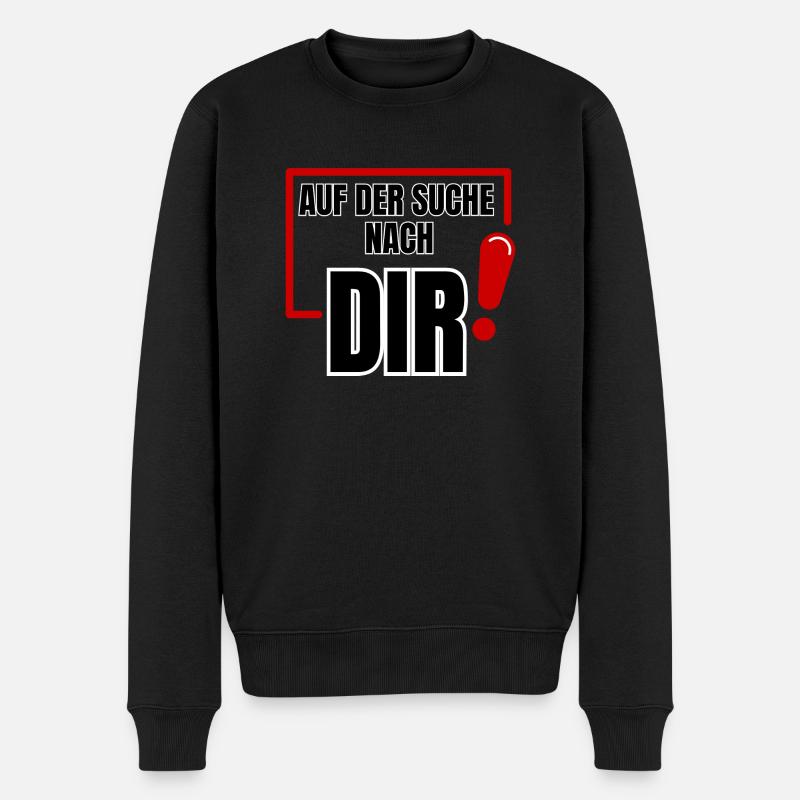À votre recherche - Pull Premium bio Homme - noir