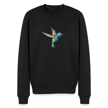Summenvogel-Liebhaber-Vogelbeobachter-Geschenk-Entwurf - Männer Premium Bio Pullover - Schwarz - Vorne - Nico (187cm)