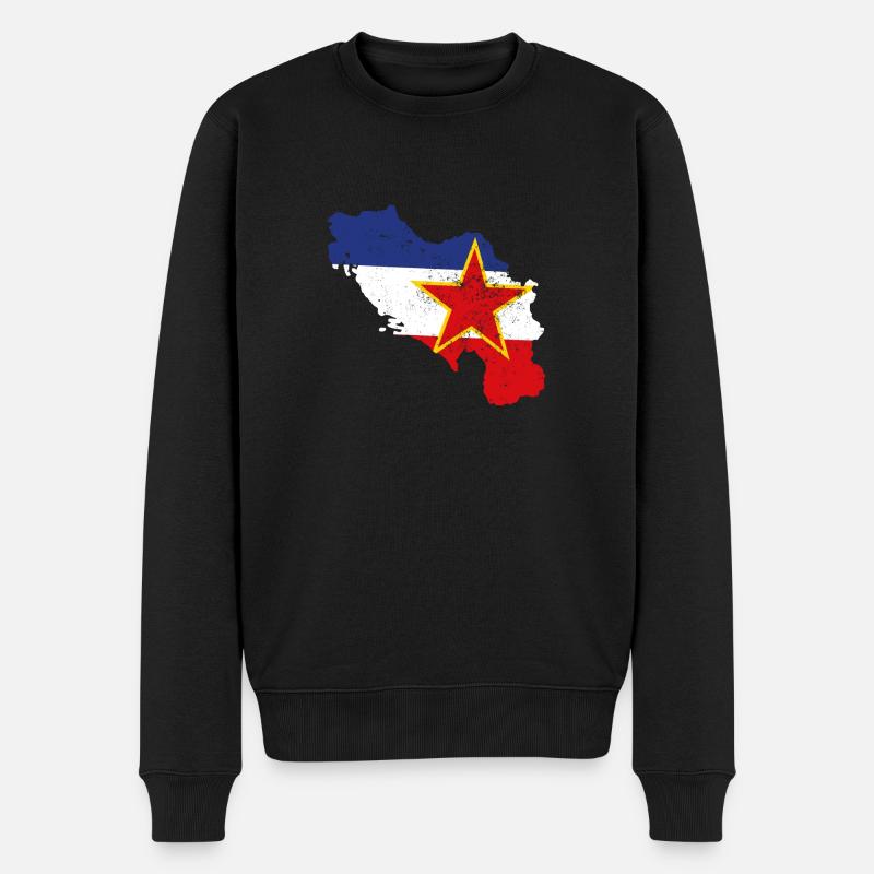Idée cadeau nostalgie des Balkans Yougoslavie - Pull Premium bio Homme - noir