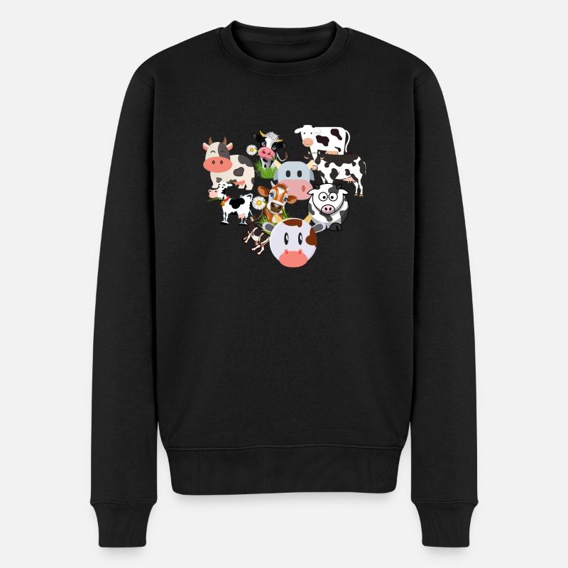 Vaches - Pull Premium bio Homme - noir