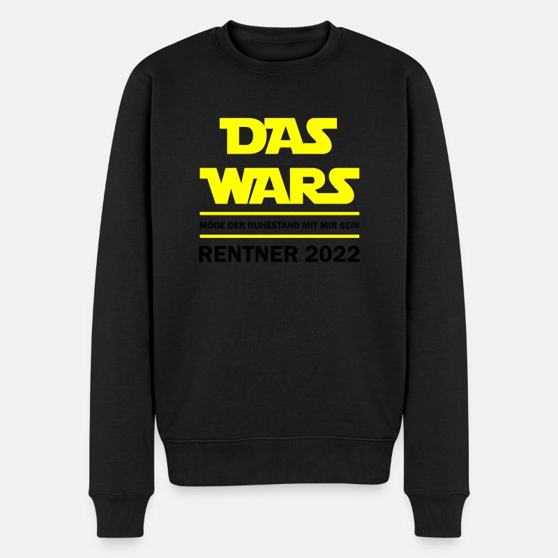 Das wars Rentner 2022 - Männer Premium Bio Pullover - Schwarz