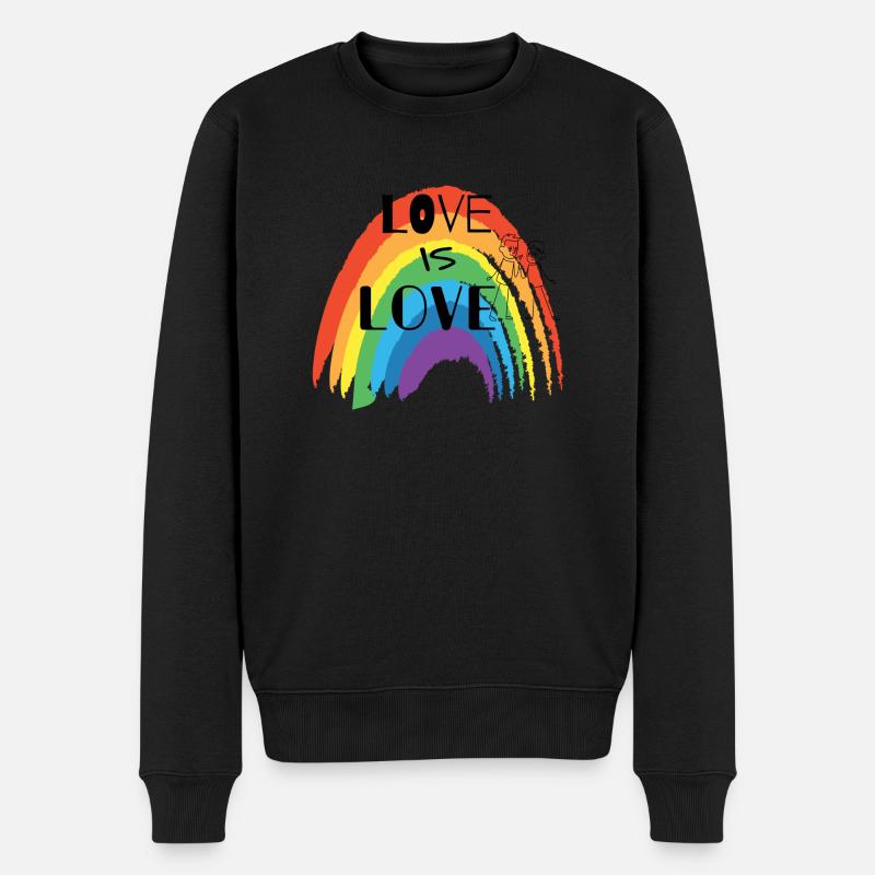 L’AMOUR EST AMOUR - Pull Premium bio Homme - noir