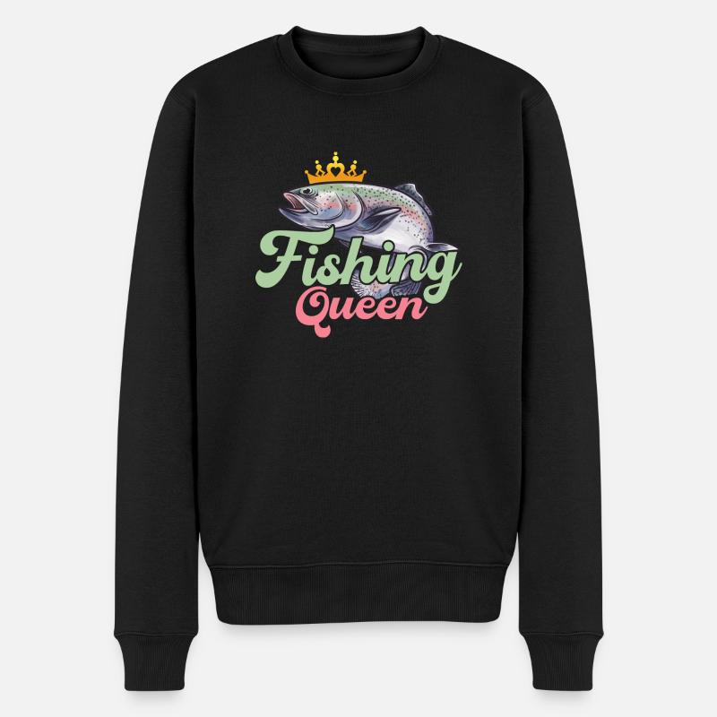 Pêche Queen Pêcheur Pêcheur - Pull Premium bio Homme - noir