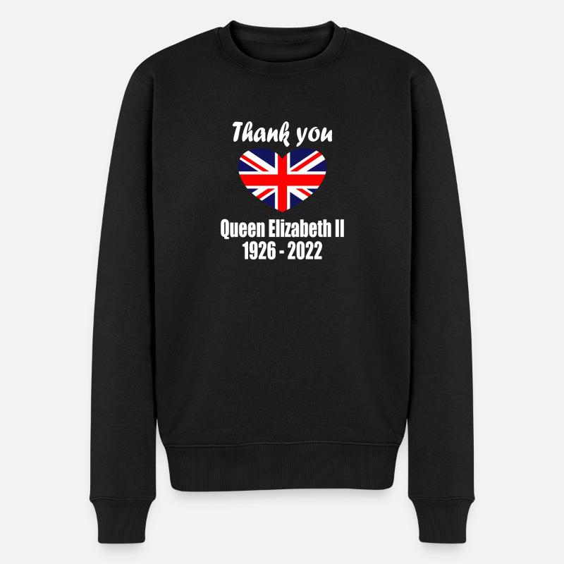 Merci Reine Elizabeth II - Pull Premium bio Homme - noir