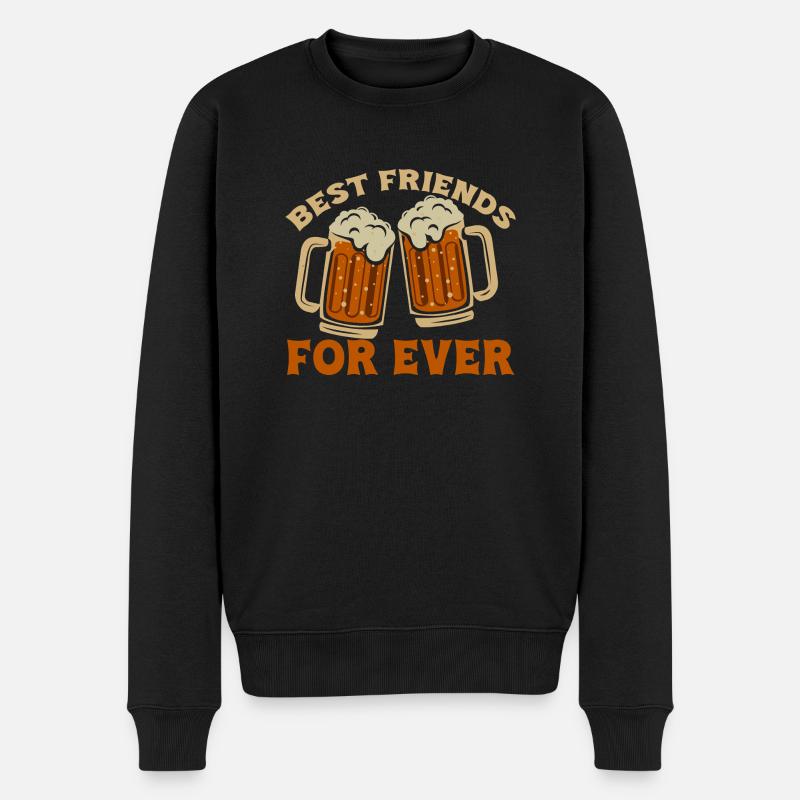 Bier - Männer Premium Bio Pullover - Schwarz