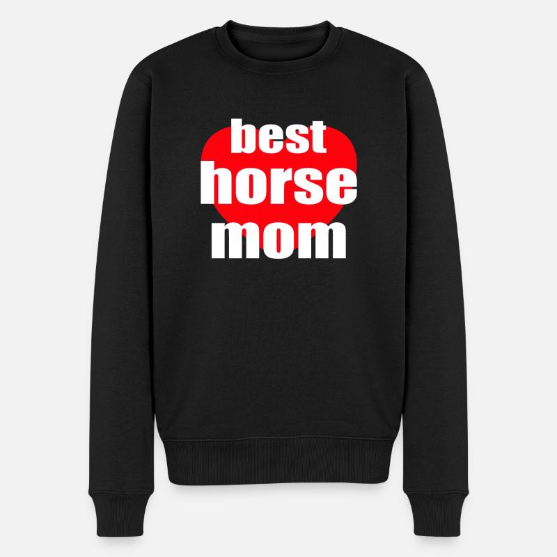 Meilleure maman cheval - Pull Premium bio Homme - noir