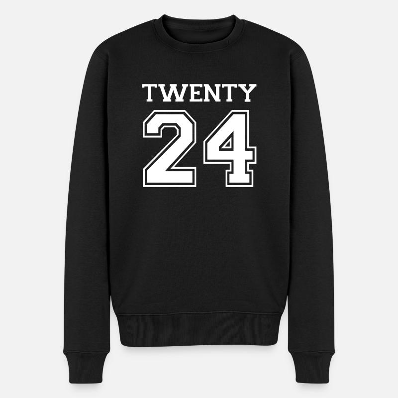 2024 - Männer Premium Bio Pullover - Schwarz