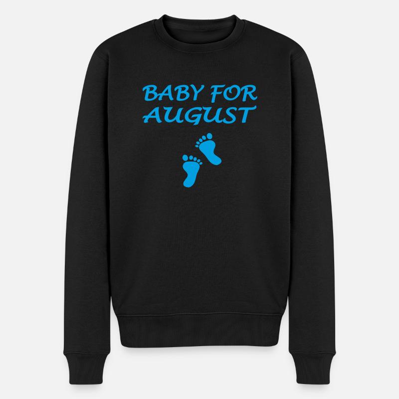 Baby für AUGUST - Männer Premium Bio Pullover - Schwarz