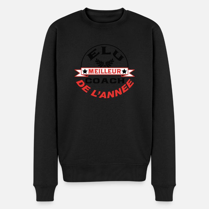 Elu meilleur COACH de l'année - Pull Premium bio Homme - noir