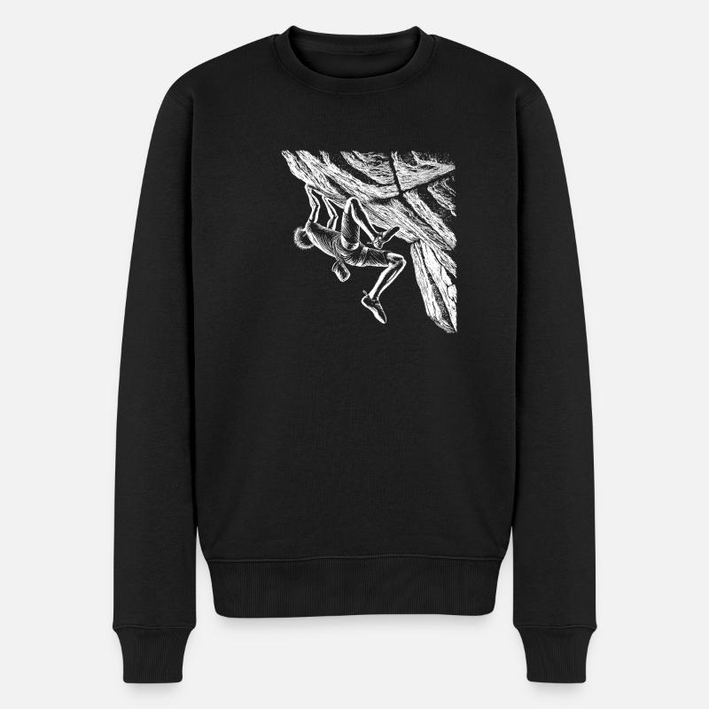 Grimper - Pull Premium bio Homme - noir