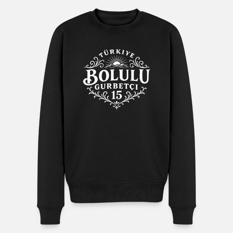 Bolu - Männer Premium Bio Pullover - Schwarz