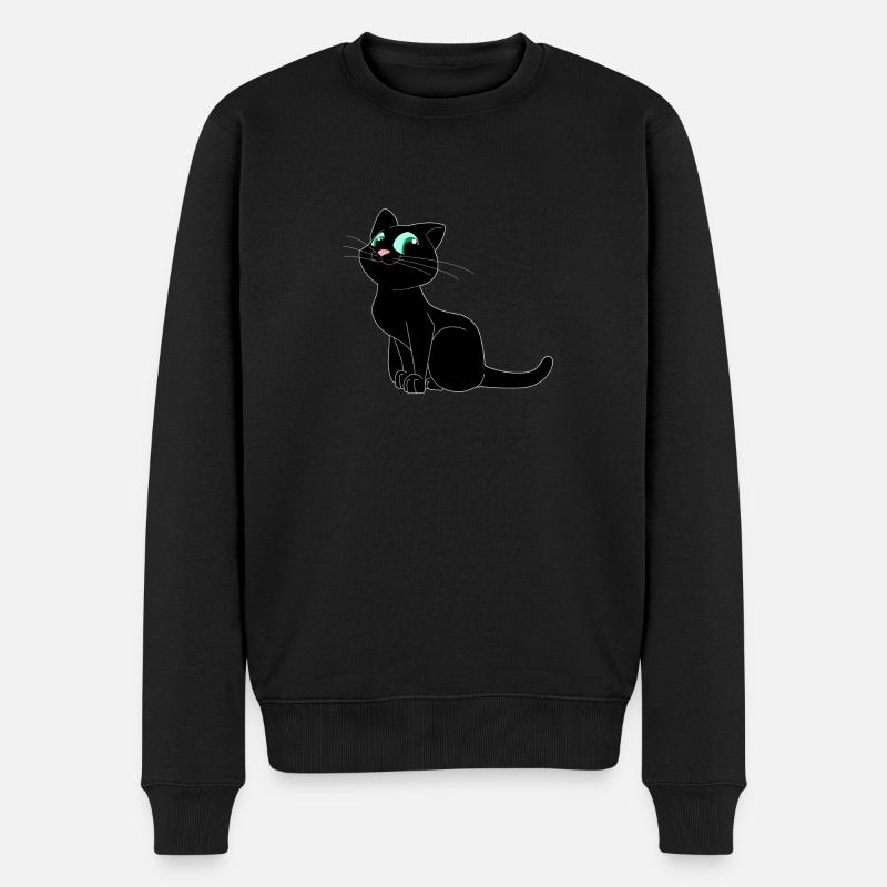 chat - Pull Premium bio Homme - noir