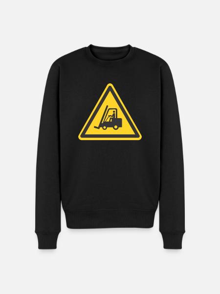Forklift - Men's Premium Organic Jumper - black