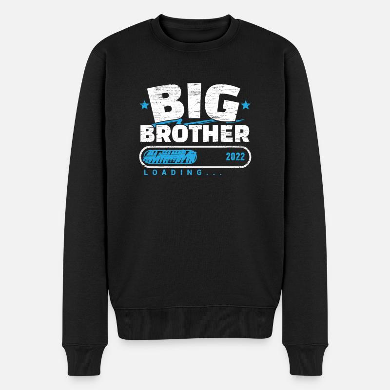 Großer Bruder 2022 Loading - Männer Premium Bio Pullover - Schwarz