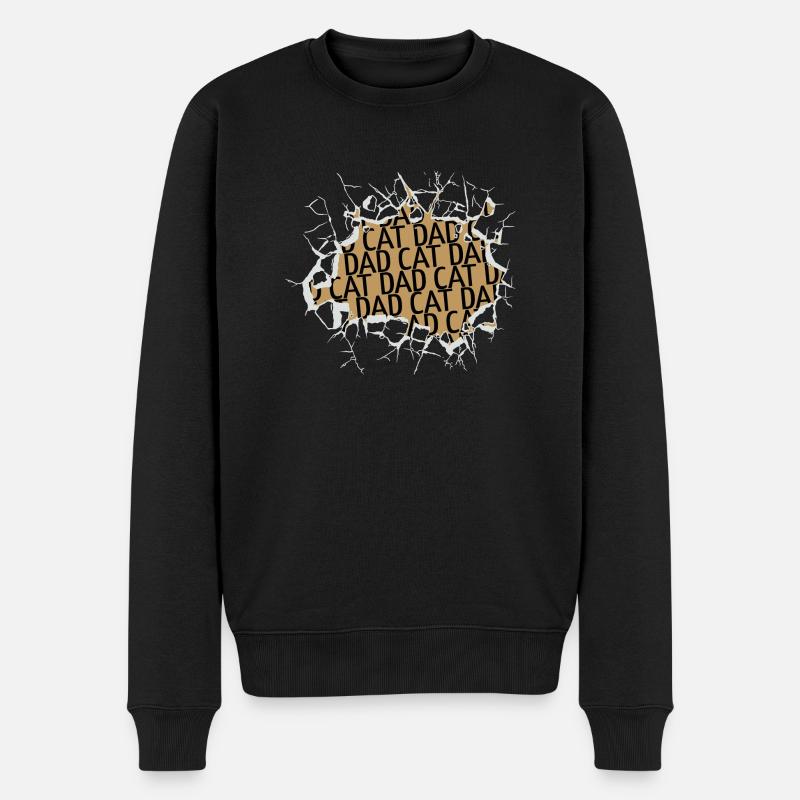 animaux saint-valentin cool - Pull Premium bio Homme - noir