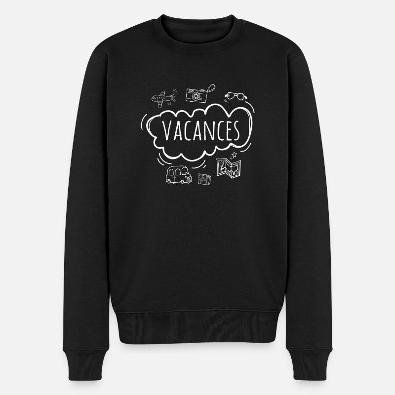 Vacances - Pull Premium bio Homme - noir