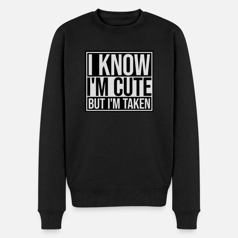 citation mignonne mais prise - Pull Premium bio Homme - noir
