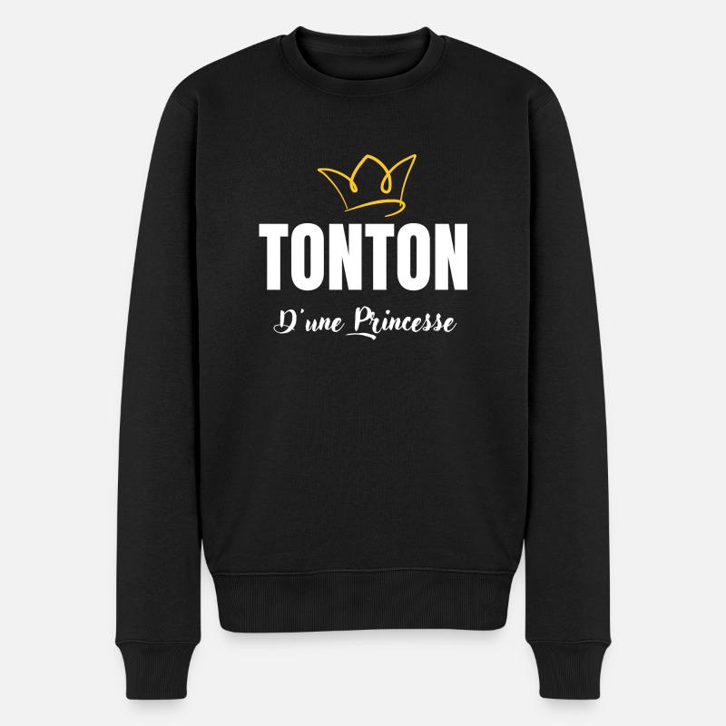 tonton d'une princesse - Pull Premium bio Homme - noir