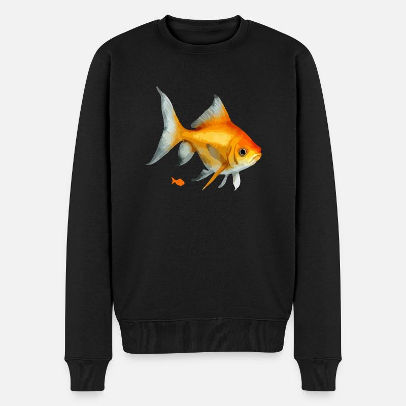 Le poisson rouge - Pull Premium bio Homme - noir
