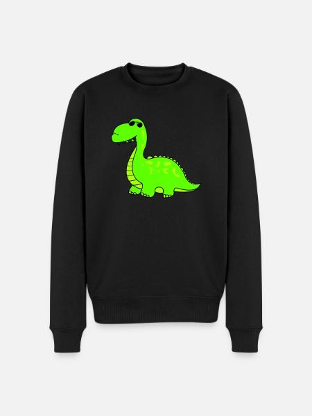 cool dino - Männer Premium Bio Pullover - Schwarz