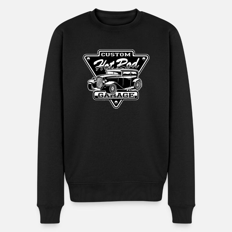 VOITURE1 CLASSIC2 - Pull Premium bio Homme - noir