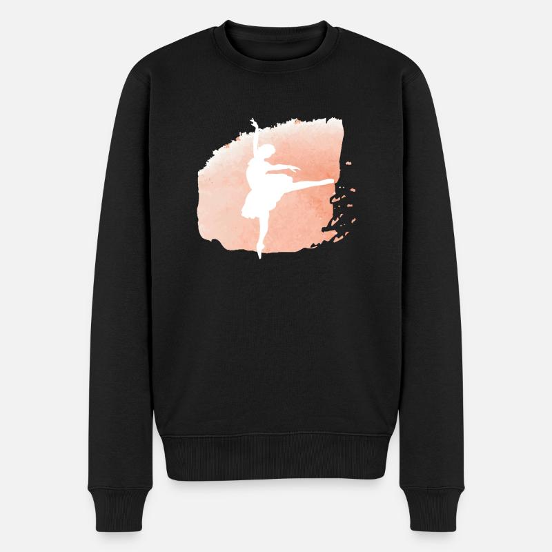 Dancing Dance Music - Männer Premium Bio Pullover - Schwarz