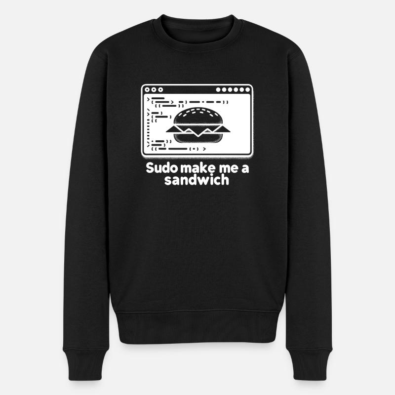 Sudo Fais-moi un sandwich - Pull Premium bio Homme - noir
