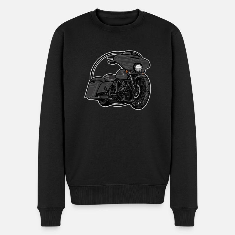 Chopper // Custom // Moto - Pull Premium bio Homme - noir
