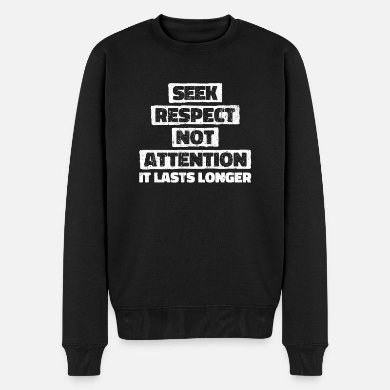 Loyauté, respect, amitié - motivation - Pull Premium bio Homme - noir