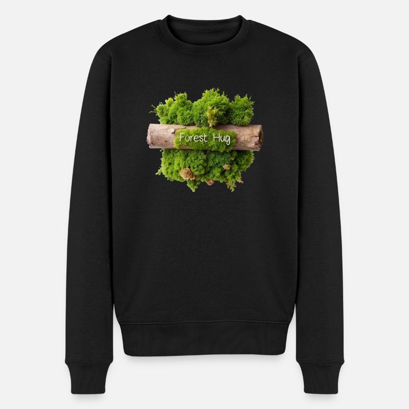 MOUSSE, CÂLIN DE FORÊT - Pull Premium bio Homme - noir