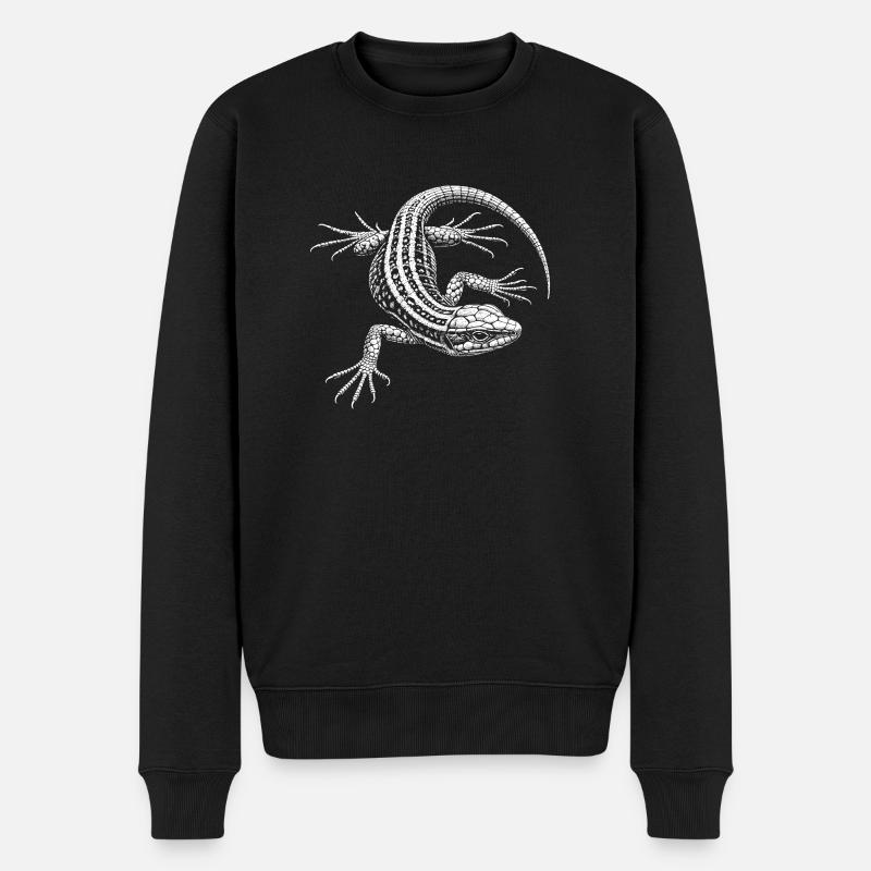 Lézard des murailles - Pull Premium bio Homme - noir