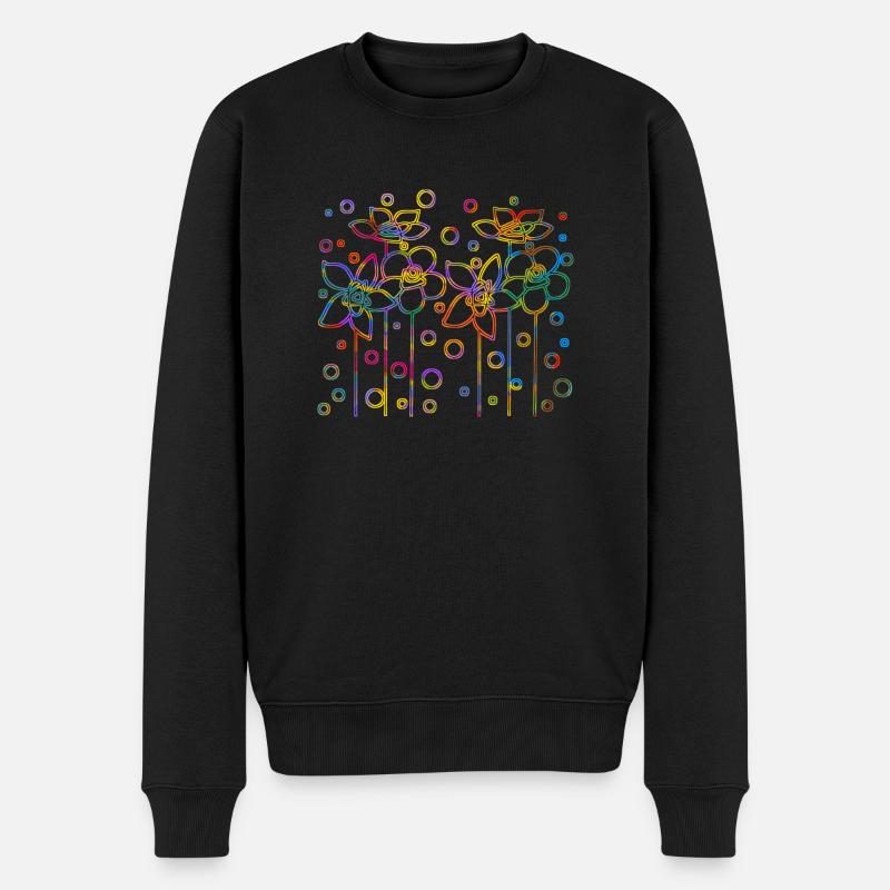 Fleur - Pull Premium bio Homme - noir